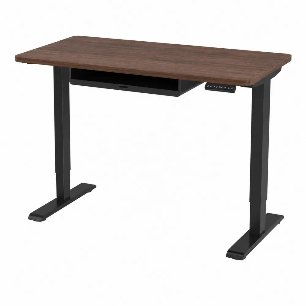 Biurko regulowane elektrycznie, metalowe nogi, blat laminowany 120x60 cm